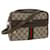 GUCCI GG Supreme Web Sherry Line Shoulder Bag Beige Red Green 010 378 Auth tb988  ref.1183297