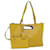 PRADA Tote Bag Leather Yellow Auth 61631  ref.1183314