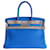 Hermès Bolsa HERMES BIRKIN 30 hidra azul Couro  ref.1183716