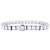 inconnue Bracciale linea oro bianco, Platino, Diamants. - vista 2