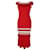 Jonathan Simkhai Red/White Sleeveless Long Dress Synthetic  ref.1184124