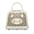 White Gucci GG Supreme Mini Horsebit 1955 Satchel Leather  ref.1184139