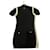 Vestido curto de caxemira Chanel Preto Seda Algodão  ref.1184180