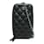 Chanel Quilted Caviar Crossbody Phone Holder Black Leather  ref.1184242