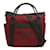 Hermès Toile Sac de Pansage The Grooming Bag Rouge  ref.1184277