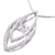 & Other Stories Platinum Diamond Dancing Necklace Silvery Metal  ref.1184327