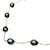 & Other Stories 18K Baroque Pearl Necklace Black Metal Gold  ref.1184328