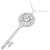 Tiffany & Co Platinum Diamond Pedal Key Necklace Silvery Metal  ref.1184343