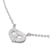 Cartier 18K Diamond C Heart Necklace Silvery Metal  ref.1184344
