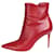 Gianvito Rossi Red leather ankle boots - size EU 37  ref.1184466