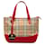 Burberry Brown Haymarket Check Handbag Beige Cloth Cloth  ref.1184474