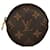 Louis Vuitton Brown Monogram Porte-Monnaie Round Coin Purse Cloth  ref.1184506