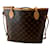 Louis Vuitton Neverfull MM Red Beige Leather  ref.1184577