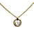 Dior Halskette mit CD-Logo-Anhänger Golden Metall  ref.1184628