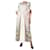 Rosie Assoulin Cream floral printed cotton dress - size UK 6  ref.1184697