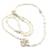 Chanel Lange Halsketten Creme Perle  ref.1184719