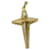 Autre Marque Altes Kreuz in Gelbgold 18 Karat. Golden Gelbes Gold  ref.1184757