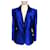 YVES SAINT LAURENT Vestes T.fr 38 polyestyer Polyester Bleu  ref.1188786