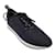 Autre Marque Fendi Marineblau / Schwarze FFreedom Low-Top-Sneaker aus gestepptem Nylon Leinwand  ref.1188796