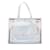 Weiße B-Army-Tasche aus PVC von Balmain x Evian Leder  ref.1188806