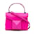 Bolso satchel mini con tachuelas Valentino rosa Cuero  ref.1188811