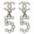 iconic CHANEL CC drop clip-on earrings Metallic Metal  ref.1188931