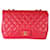 Timeless Chanel Dark Pink Lambskin Jumbo Single Flap Bag Leather  ref.1188977