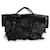 Sac cabas en cuir à franges Panier noir Saint Laurent  ref.1189002