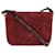 Saint Laurent Burgundy Suede & Leather All-over Monogram Bag Red Dark red  ref.1189017