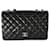 Timeless Chanel Jumbo Single Flap Bag aus schwarzem Lammleder  ref.1189035