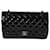 Classique Chanel Black Patent Medium Classic doublé Flap Cuir Cuir vernis Noir  ref.1189043
