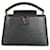 Louis Vuitton Black Taurillon Capucines MM Schwarz Leder  ref.1189136