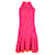 Diane Von Furstenberg Kera Halter Neck Layered Dress in Pink Triacetate Synthetic  ref.1189149