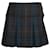 Miu Miu Mini-jupe plissée à carreaux en laine verte  ref.1189153