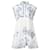 Juliet Dunn Mirror Embellished Shift Dress White Cotton  ref.1189156