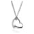 TIFFANY & CO. ELSA PERETTI 36mm Open Heart Pendant On Mesh Chain Sterling Silver Silvery Metallic Metal  ref.1189170