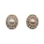 Chanel Boucles d'Oreilles Clip Vintage Or Métal Fausse Perles Strass Doré  ref.1189180