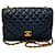 Chanel Navy blue Leather  ref.1189324