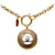 Collana con ciondolo tondo CC in oro Chanel D'oro Metallo Placcato in oro  ref.1189570