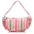 Chanel Red Halfmoon Striped Canvas Bag Cloth Cloth  ref.1189588