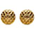 Chanel Gold CC Clip On Earrings Golden Metal Gold-plated  ref.1189608