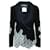Chanel SS 2011 Cardigan tricoté noir et blanc Nylon  ref.1189666
