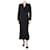 Norma Kamali Robe noire col V à revers - taille M Polyester  ref.1189730