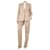 Stella Mc Cartney Conjunto chaqueta y pantalón beige - talla UK 12 Lana  ref.1189731