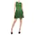 Alaïa Mini vestido verde sem mangas com franzido - tamanho UK 10 Viscose  ref.1189737
