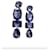 Oscar de la Renta Earrings Blue Metal  ref.1189771
