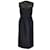 Autre Marque Prada Black 2022 Logo Plaque Detail Rhinestone Embellished Sleeveless Silk Dress  ref.1190540