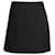 Minifalda Saint Laurent de rayas diplomáticas en lana negra Negro  ref.1190658