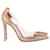 Gianvito Rossi Plexi 105 Pointed-Toe Pumps in Beige Leather and Clear PVC Brown  ref.1190667
