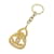 Chanel CC Ribbon Key Ring Golden Metal  ref.1190704